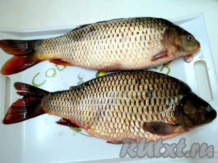 Инредиенты указаны на 1 карпа. Мы готовили двух.