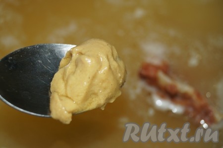 Добавить в суп горчицу.
