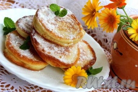 Пышные оладьи на сметане