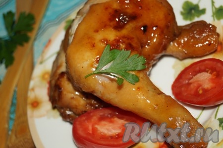 Курица с мёдом в мультиварке