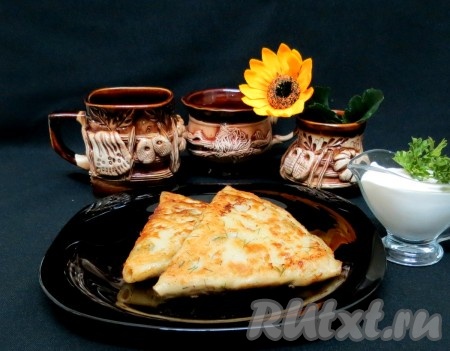 Блины с фаршем и грибами