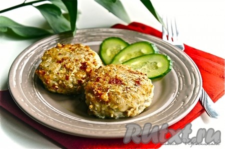 Рыбные котлеты с сыром
