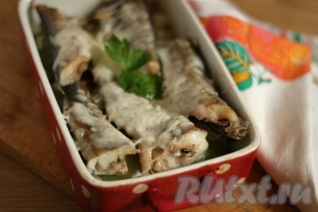 Рыба с овощами в духовке