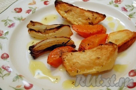 Овощи, запеченные в духовке