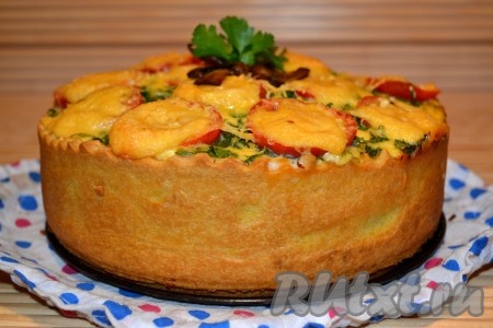 Мясной киш 