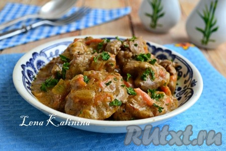 Подлива из куриной печени
