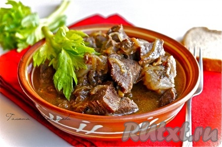 Рецепт тушеной лосятины