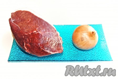 Ингредиенты для приготовления тушеной лосятины