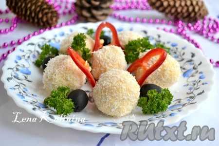 Сырные шарики с оливками