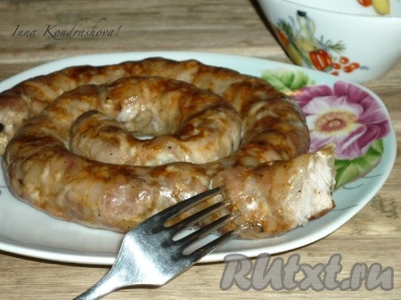 Домашняя рубленая колбаса