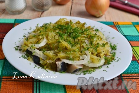 Сельдь с огурцами