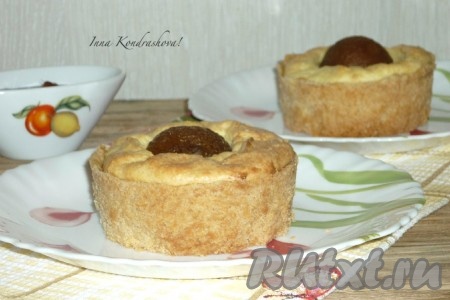 Песочные пирожные с творогом