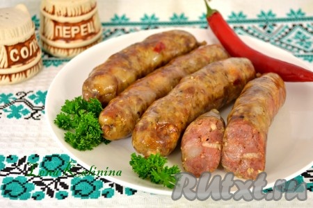 Домашние колбаски в мультиварке