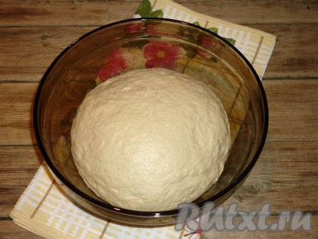 В тёплое молоко добавить сахар и дрожжи. Всыпать 0,5 стакана муки, перемешать и оставить опару в тёплом месте на 30 минут. Когда опара подойдёт (появится пышная шапочка) всыпать соль, растопленное сливочное масло и растительное масло. Добавить взбитое вилкой яйцо. Частями всыпать просеянную оставшуюся муку и замесить мягкое тесто, которое не липнет к рукам. Миску смазать растительным маслом, положить туда тесто, накрыть полотенцем и оставить в тепле на 1 час.&nbsp;
