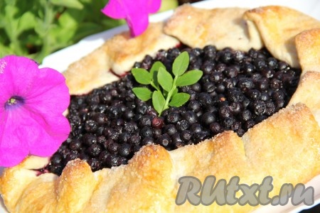 Готовую галета с черникой достать из духовки, полностью остудить, чтобы начинка стабилизировалась, и можно подавать к столу. Этот открытый пирог из нежного песочного теста и сочной ягодной начинки станет украшением любого чаепития!