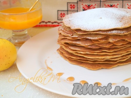 Блины с тыквой и яблоками