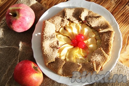 Овсяная галета с яблоками