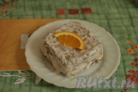 Пирожное из печенья без выпечки