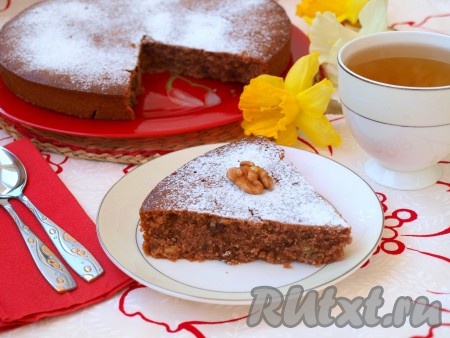 Постный медово-шоколадный манник