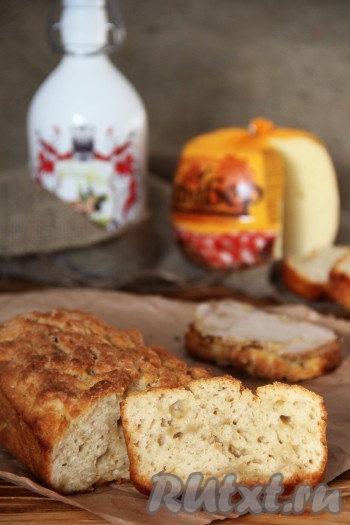 Пивной бездрожжевой хлеб станет прекрасным дополнением ко многим блюдам.