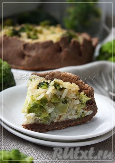 Пирог с брокколи и рисом насытит и порадует прекрасным вкусом.&nbsp;
