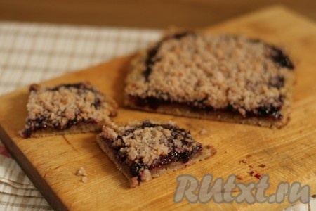 Рецепт тертого пирога с вареньем