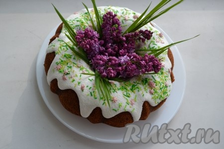 Французский кулич получается ароматным и очень вкусным.
